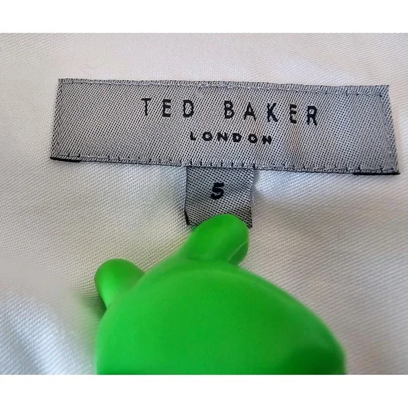 Ted Baker London Mens Camp Shirt White Croquet Floral S/S SZ XL 1 CALLOUT - Picture 6 of 8